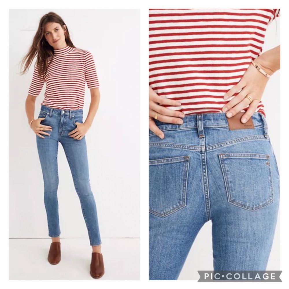 EUC Madewell 9" High Rise Skinny Jeans Eco Edition